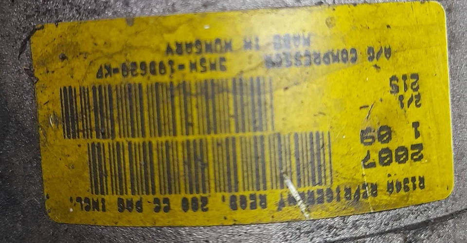 1439594 Compressore a/c  FORD FOCUS (CAP) 1.6 TDCi (66Kw) Ber. 5p/d/1560cc - Immagine 2 di 2