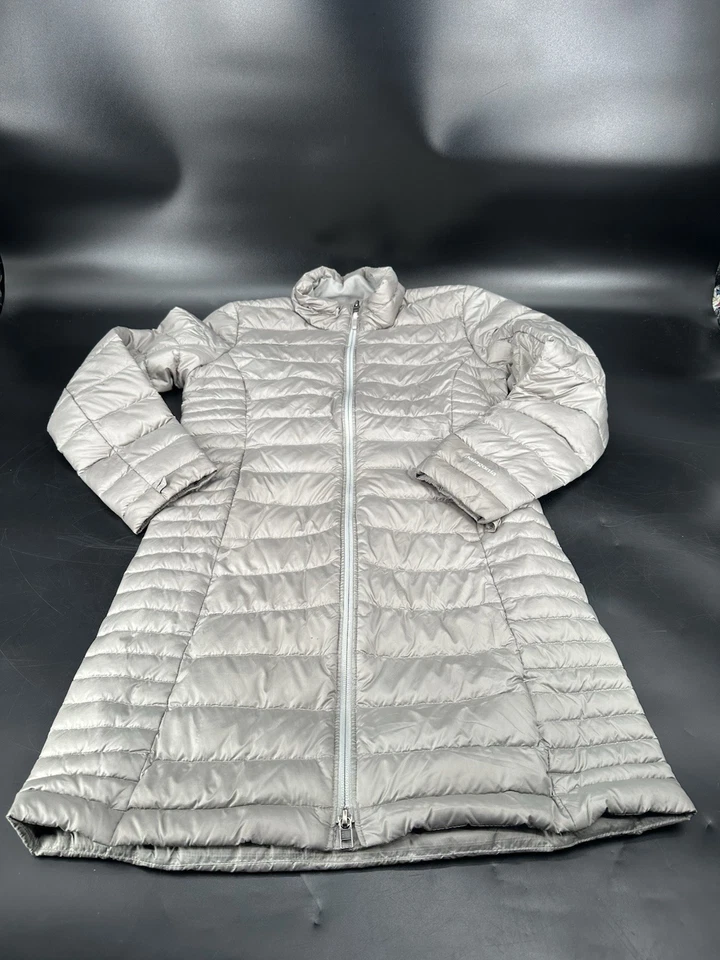 Chaqueta Patagonia Para Mujer XS Gris Fiona Plumón Parka Puffer Plumón de Ganso Larga Foto 2 de 4