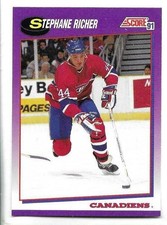 STEPHANE RICHER 1991-92 SCORE CARD NM-MT CONDITION