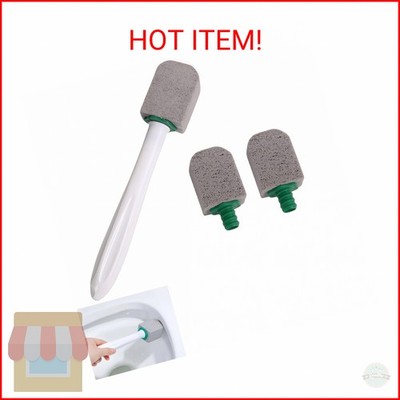 Pumice Stone Toilet Cleaning Kit with Long Handle - Effortless Hard Water Stain