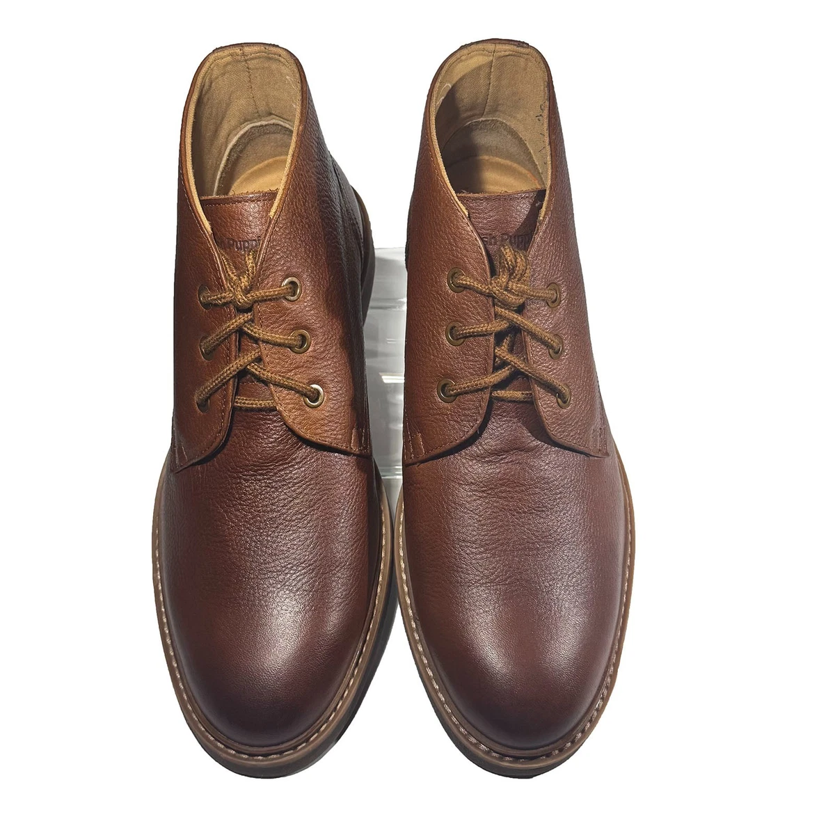 Hush Puppies Leather Upper Brown Boots for Men for Sale  display picture 3