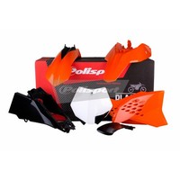 Polisport Plastikkit Passt An KTM SX 65 12-15 Orange/Weiß