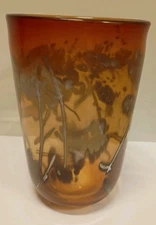 NOEL LAUE Studio Art Glass 8" Vase Signed Dated 1982-pre Evolutions-see Video