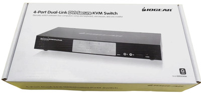 IOGEAR  4-Port Dual-Link DVI Secure KVM Switch - Free Shipping