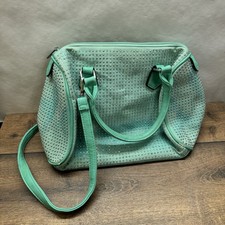 Borsa a mano turchese con borchie - studded handbag turquoise bag abbigliamento moda