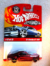 Hot Wheels Modern Classics 2008 67 Shelby Gt-500 12 Spectraflame Red Red Rim Hot Wheels Modern Classics 2008 67 Shelby Gt-500 12 Spectraflame Red Red Rim