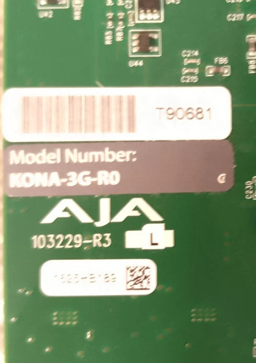 AJA KONA-3G-R0 2K/3G/Dual Link PCIe HDMI DVI Capture Card WITH NEW CABLES - Image 3 of 4
