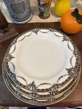 Set of 13 Vtg Or Antique J.P.L. Jean Pouyat Limoges France Christmas Plates