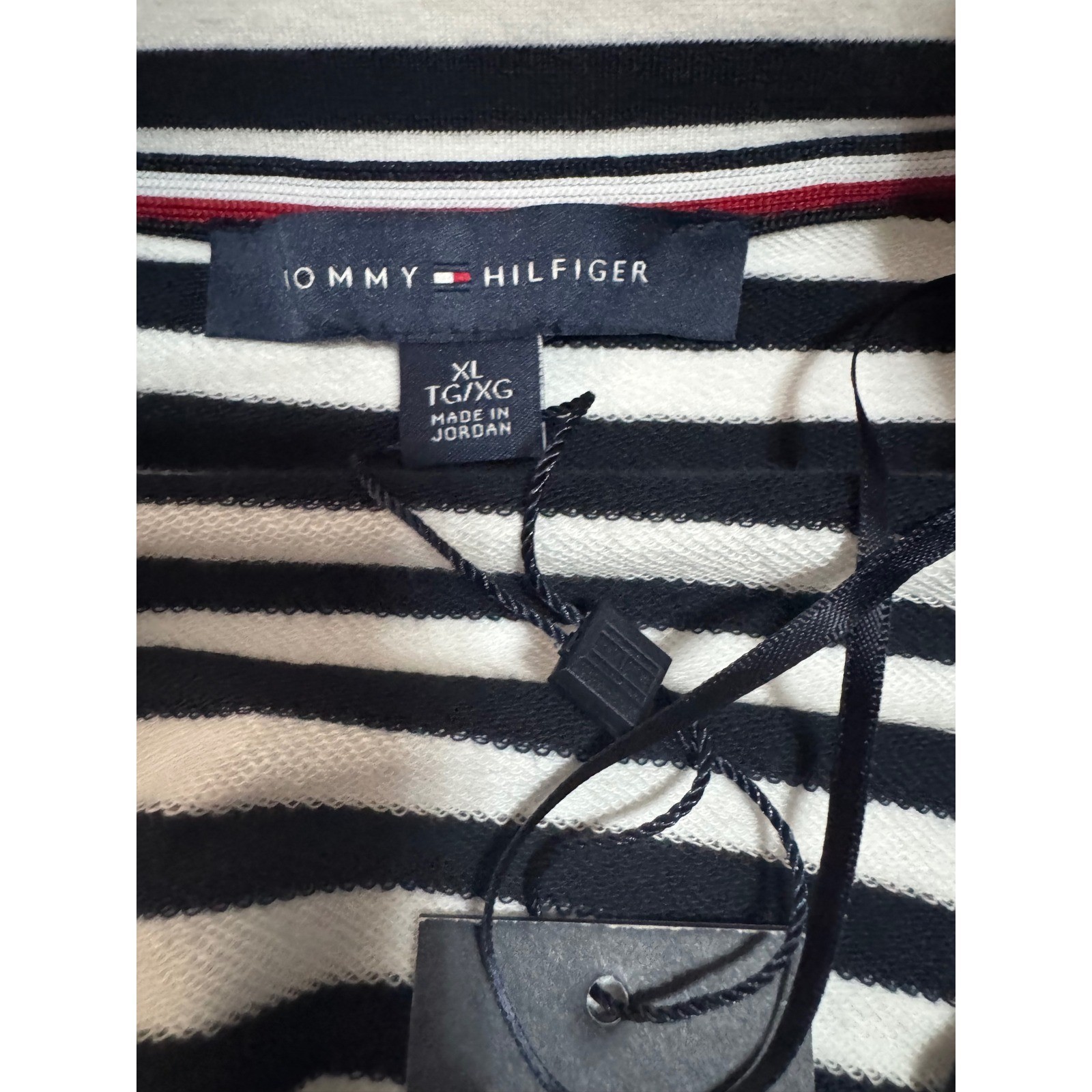 🤑Tommy Hilfiger💙⚓️💙Band Jacket  White Striped Military nautical Blazer XL$109 thumbnail 4