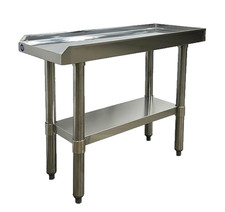 NUEVO Equipo de Acero Inoxidable Mesa de Soporte 12" x 30" x 25" Restaurante Cocina NSF