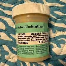AMACO RARE! Designer Velvet Underglaze 2 oz. DV-3308 Desert Sun