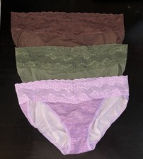 NEW  60 NATORI 756092 BLISS PERFECTION BIKINI UNDERWEAR 3 PAIRS SZ OS