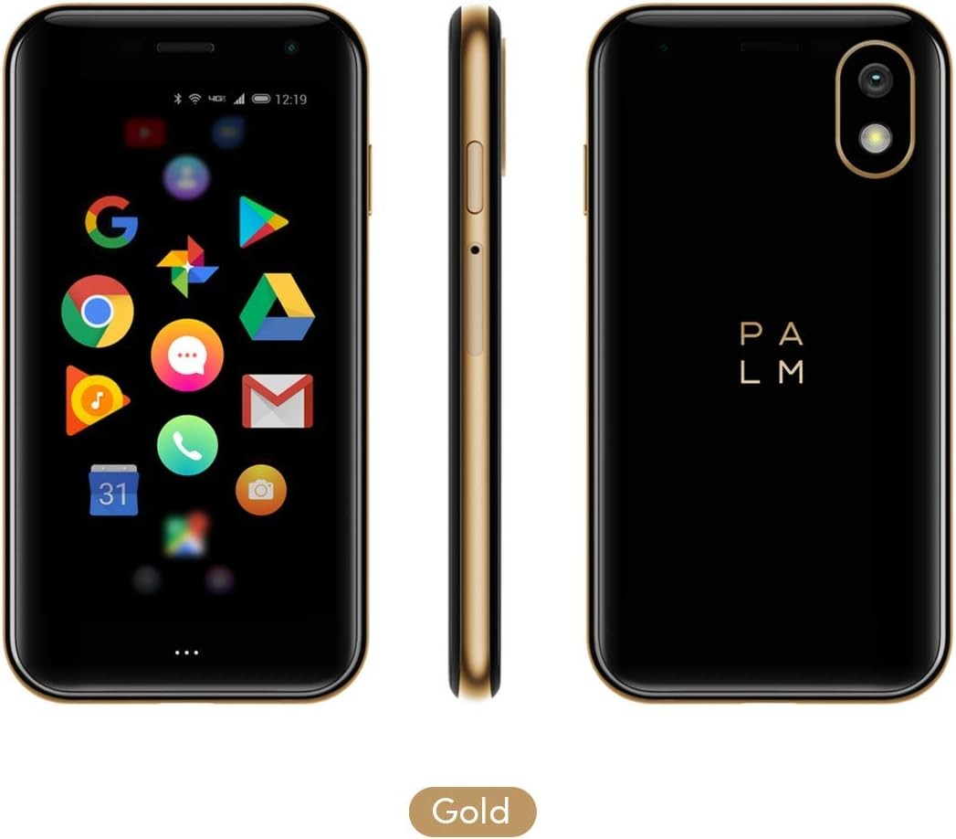 Palm PVG100 4G LTE 32GB Memory 3.3 Inch Compact Gold Phone (