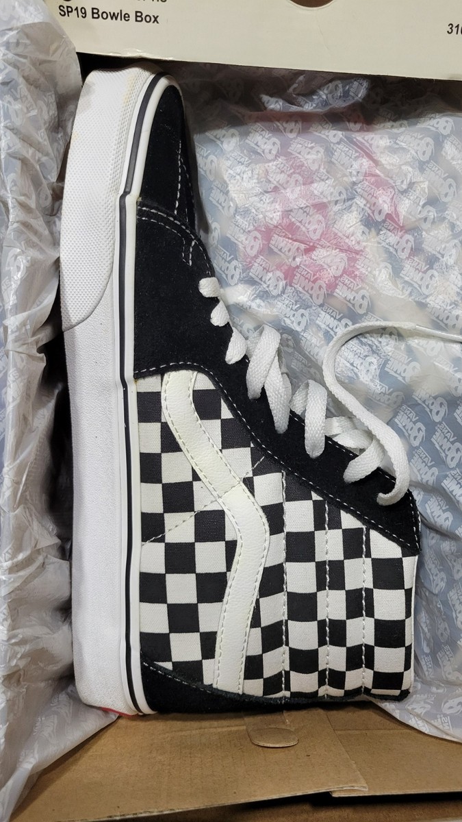 VANS Sk8-Hi David Bowie Checkerboard 2019 Black White Red | eBay display picture 1