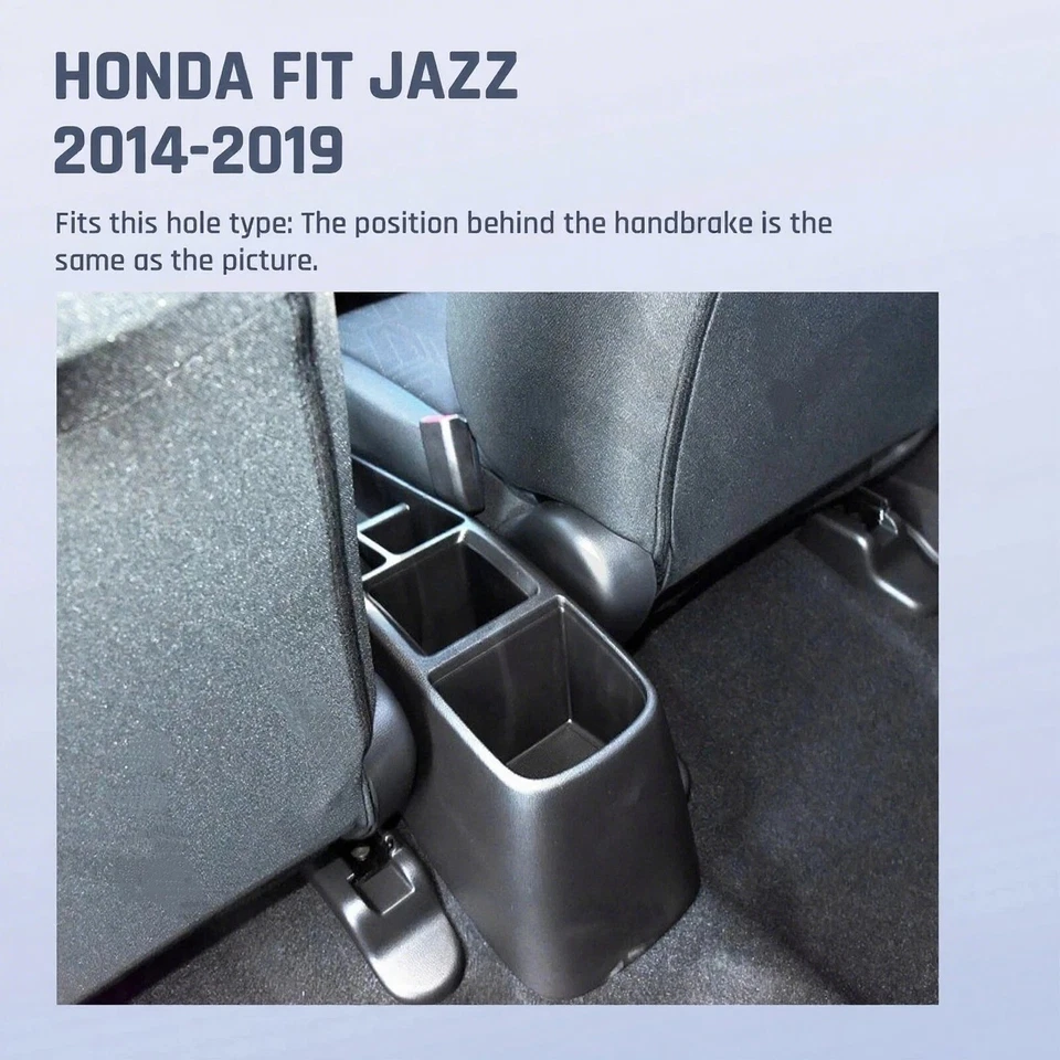 Central Armrest Box For Honda Fit Jazz 2014- 2019 Double layer Storage Space - Image 2 of 4