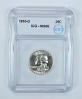 1955-D Washington Quarter MS66 ICG