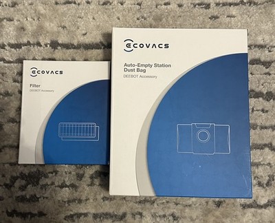 Ecovacs Deebot X1 Omni Auto-Empty Station Dust Bag (2) + Filter