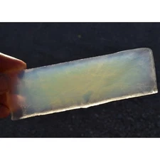 Opalite SLABS (1) Opal Glass Mosiac Flint Knapping Cabochon 5.3" x 1.62" x .25"