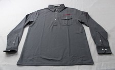 Criquet Men's Regular Fit Organic Cotton Polo Shirt AE9 Dark Gray Large