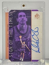 1998-99 SP Authentic Sign of the Times Bronze Doug Christie #DC On Card Auto