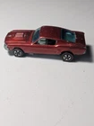 Vtg Hot Wheels Redline US 1967 Custom Mustang Red HK