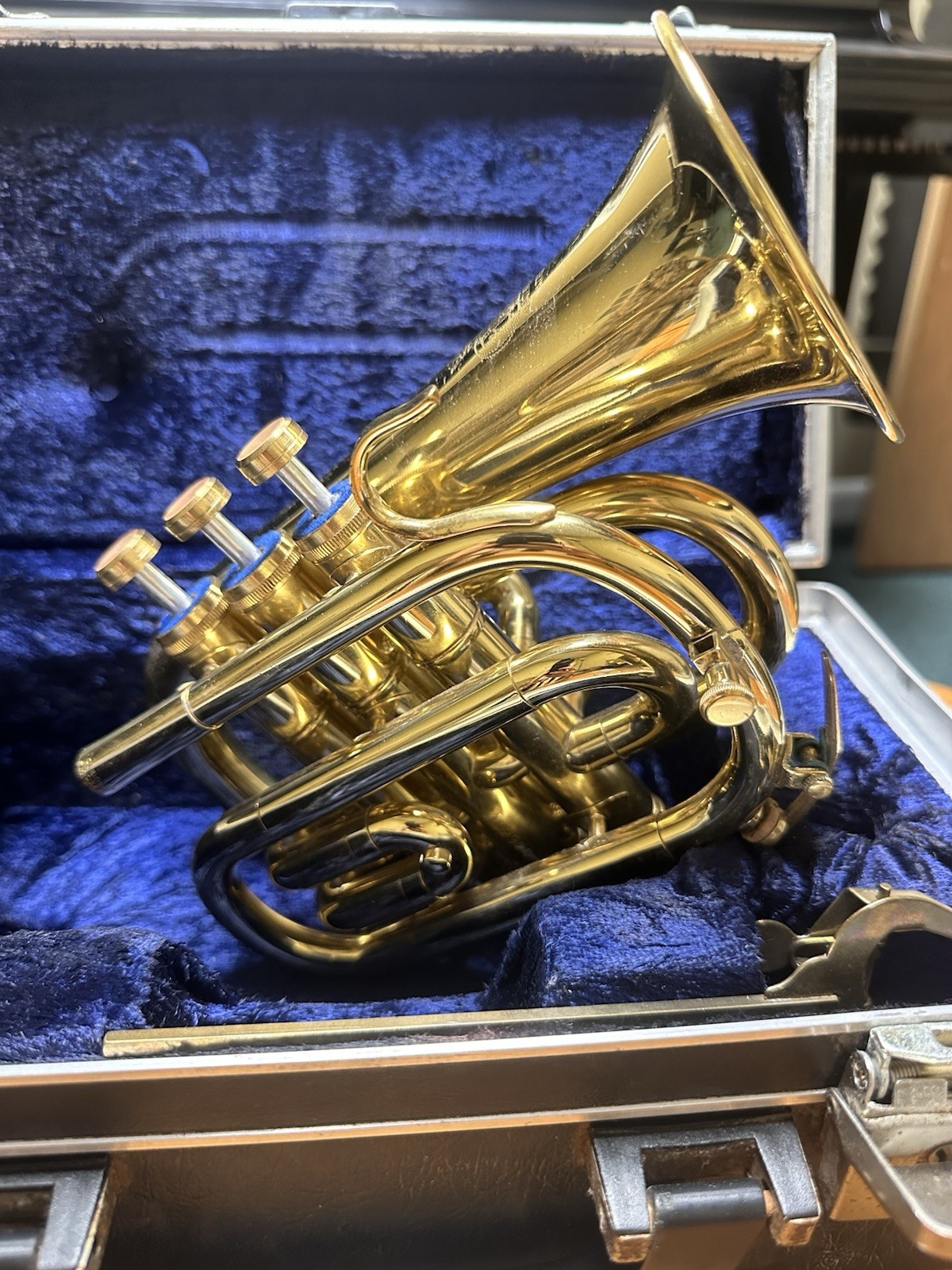 Amati Kraslice ATR 304 Bb Pocket Trumpet w/ Original Hard Case - Made in Czech R