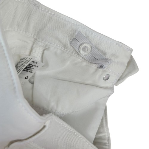 Cat & Jack Ultimate Stretch Skinny Jeans Denim White SZ 12 Adj Zip Snap Pockets - Picture 5 of 9