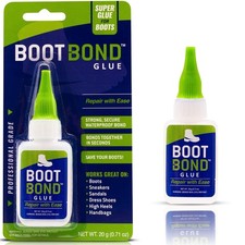 Boot Glue - Quick Dry Boot Repair Formula Works in Seconds - Tough but Flexible