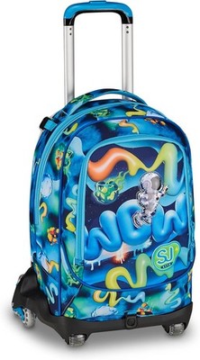 SJ GANG STYLE JAM GANG Trolley Jack 8 Wheel SPACE RIDE, Blue, 34L, Disposable