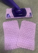 Reusable Cotton Pads Fit Wet Mop With Jets Or Sweeper Handmade Lot of 3 Washable