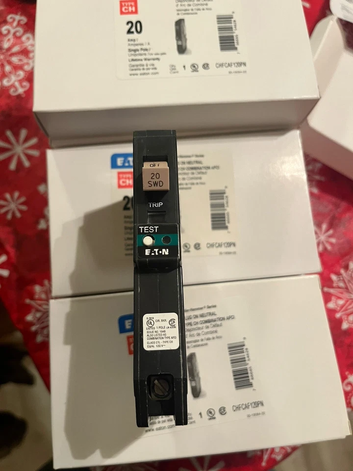 Martillo de corte Eaton CHFP120AF/CHFCAF120PN 20A AFCI interruptor de falla de arco Foto 4 de 4