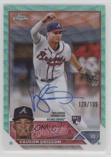2023 Topps Chrome Rookie Aqua Wave Refractor /199 Vaughn Grissom #RA-VG Auto 0q0