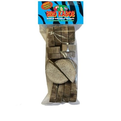 Bird Kabob Yucca Parrot Chips 20 Count (Pack of 1), brown 