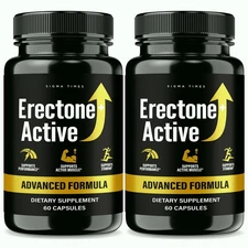 (2 Pack) Erectone+ Active for Men, Erectone Plus Active Advanced Male Support