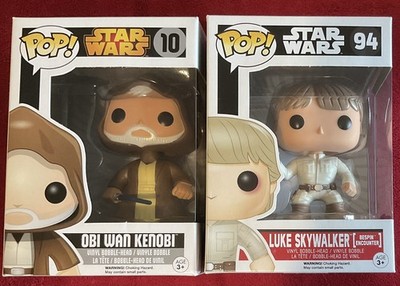 Funko Pop! Star Wars Luke Skywalker (Bespin) #93 + Obi-Wan Kenobi #10