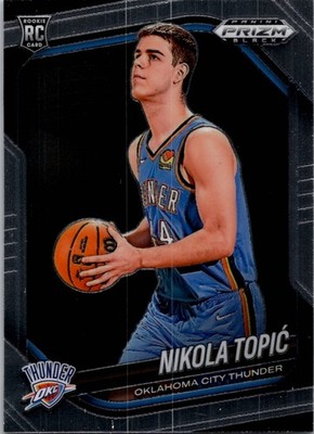Panini Prizm Black NBA 2024/25 Base Nikola Topic RC Rookie 205 OKC Thunder