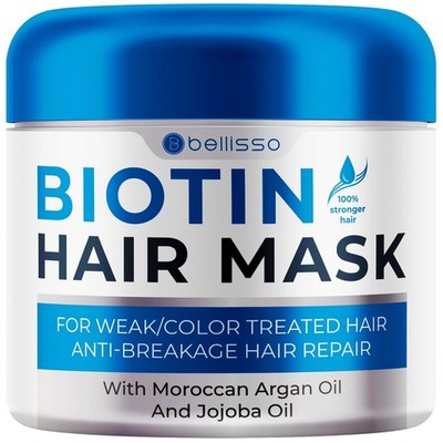Biotin Hair Mask - Volume Boost and Deep Conditioner for Dry Damaged Hair - H...