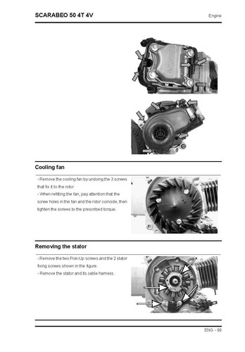 Aprilia Service Workshop Manual 2009 SCARABEO 50 4T 4V - Picture 3 of 12