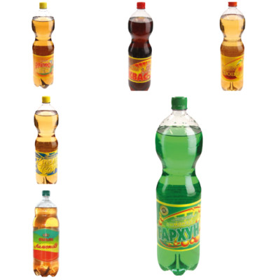Erfrischungsgetränk  1,5L Limonad Buratino Tarchun  Kwas Russki Krem Soda Obolon