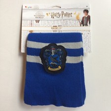 New Harry Potter Ravenclaw House Scarf Wizarding World Blue Grey Stripe Knit