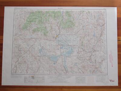Burns Oregon 1972 Original Vintage USGS Topo Map | eBay