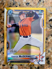 2021 BOWMAN DRAFT CHROME GOLD REFRACTOR #BDC-13 CHAYCE MCDERMOTT 04/50