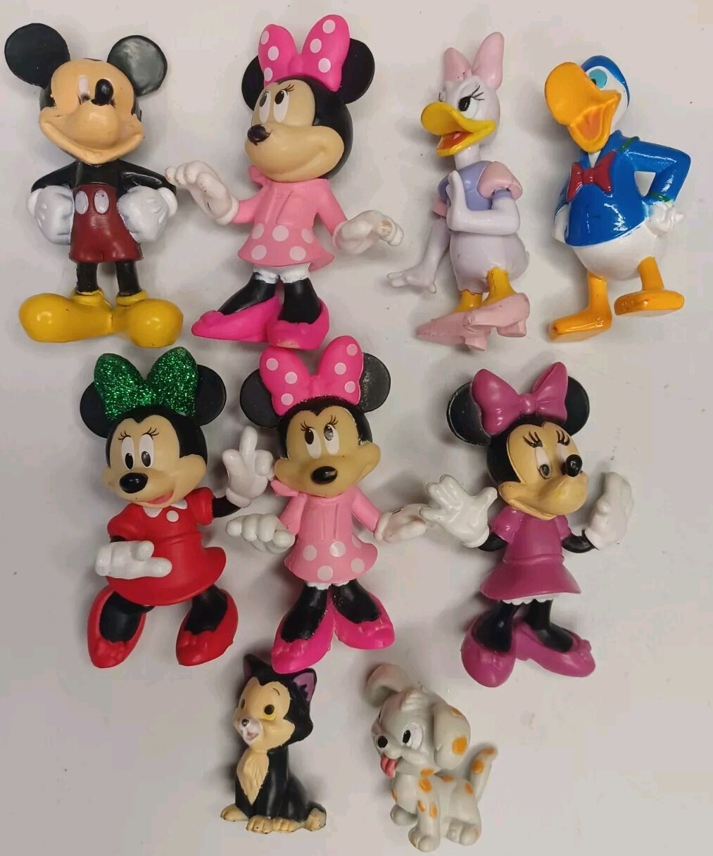 Disney Jr Mini Figure Lot of 9 - Minnie, Mickey, Daisy, Donald & More