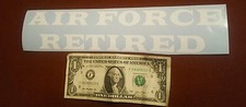US AIR FORCE retired rear window decal.