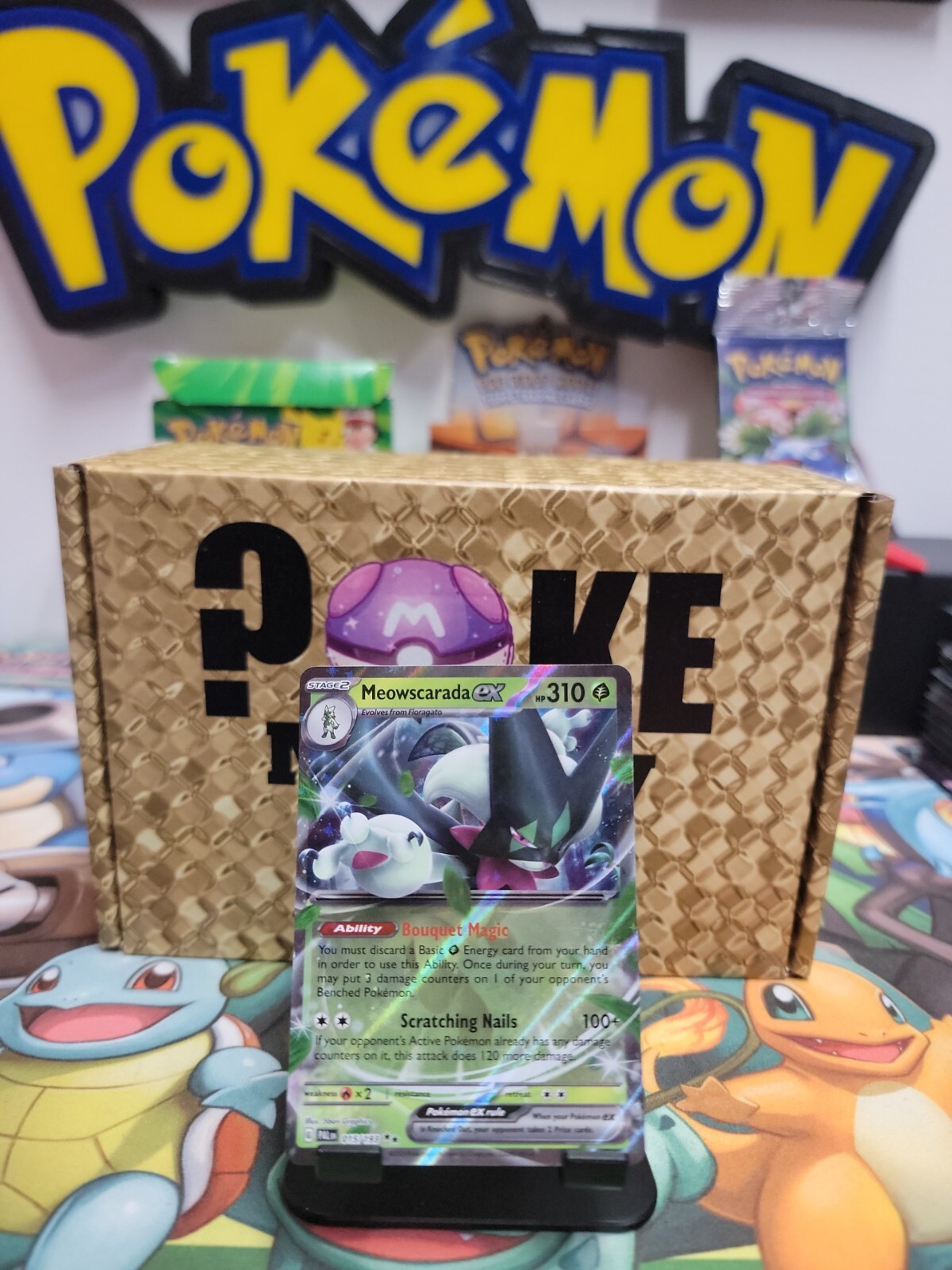 Pokemon Meowscarada Ex Double Rare Paldea Evolved 15/193