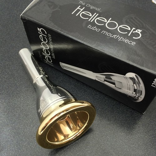 Conn Helleberg 24K Gold Rim & Cup Tuba/Sousaphone Mouthpiece, 7B NEW