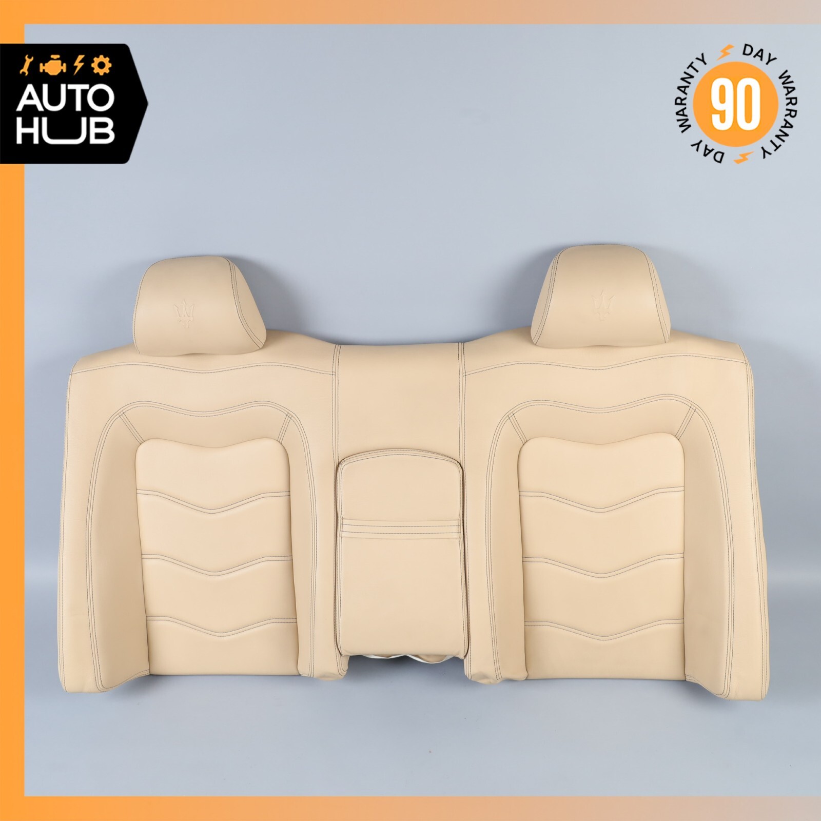08-12 Maserati GranTurismo M145 Rear Upper Top Seat Cushion Beige OEM