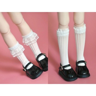 Clothe Blyth Doll 12'' Lace Socks Cute Long White Sock for Licca Azone OB24 1/6