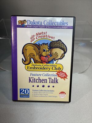 Dakota Collectibles Embroidery Machine Design CD - Kitchen Talk