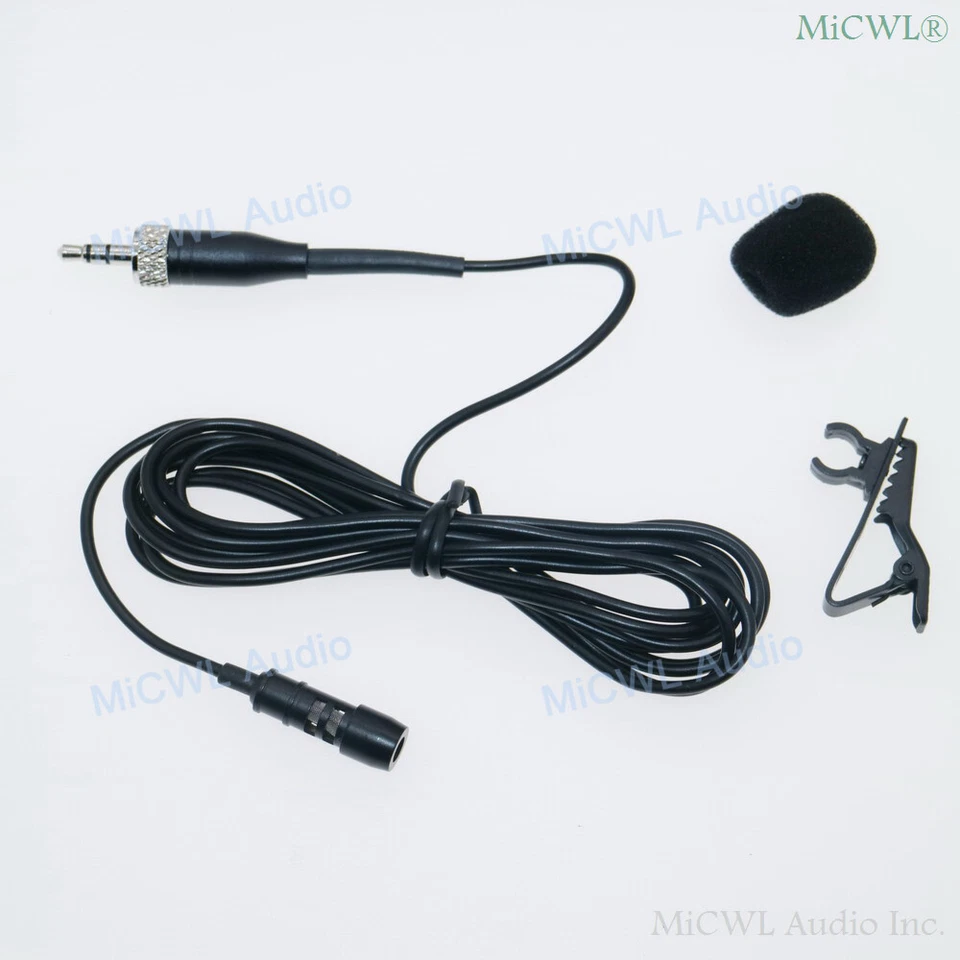 Tie Clip Lavalier Lapel Microphone for Sennheiser ew100 G2 G3 G4 Wireless Mic 2M - Image 3 of 4